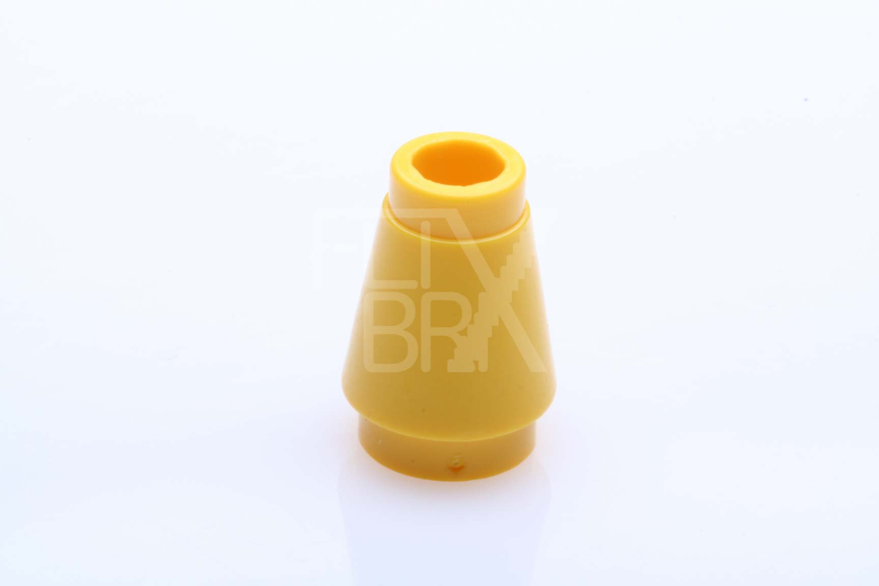 1x1 Kegel mit Rand/Nut gelb