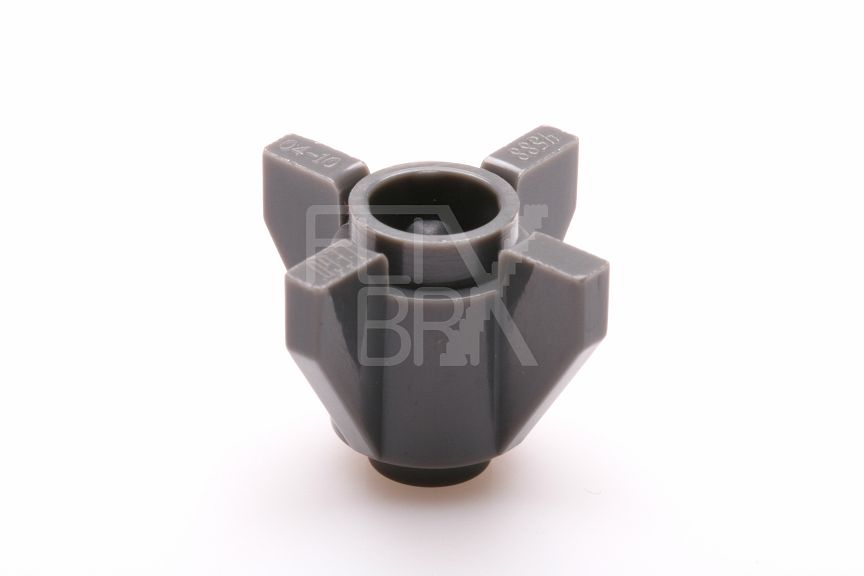 1x1 Rundstein/Rakete mit Flossen neudunkelgrau