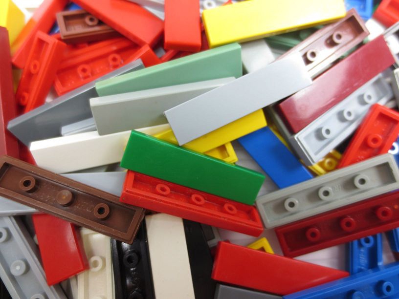 50 LEGO® Fliesen 1x4 in einer tollen Mischung  