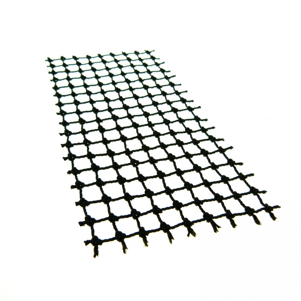 8x16 Netz mit Knoten schwarz