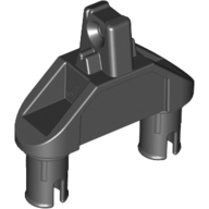 1x3 Technik Scharnierdreieck mit Pins  schwarz