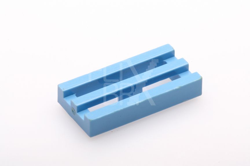 1x2 Gitterfliese Grille mittelblau