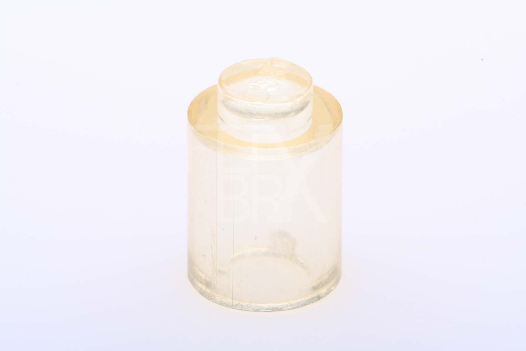 1x1 Rundstein 1950er  transparent-weiß