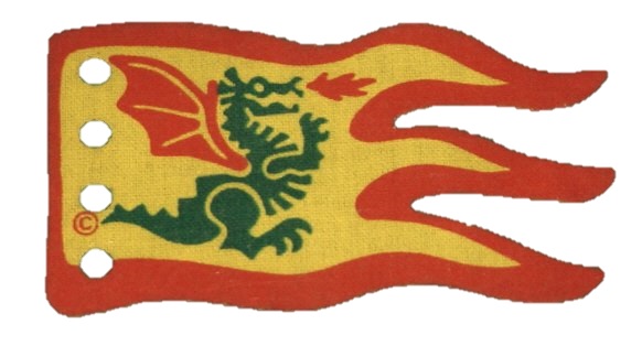 8x5 Flagge / Fahne / Banner mit Drachen aus Stoff beidseitig bedruckt gelb
