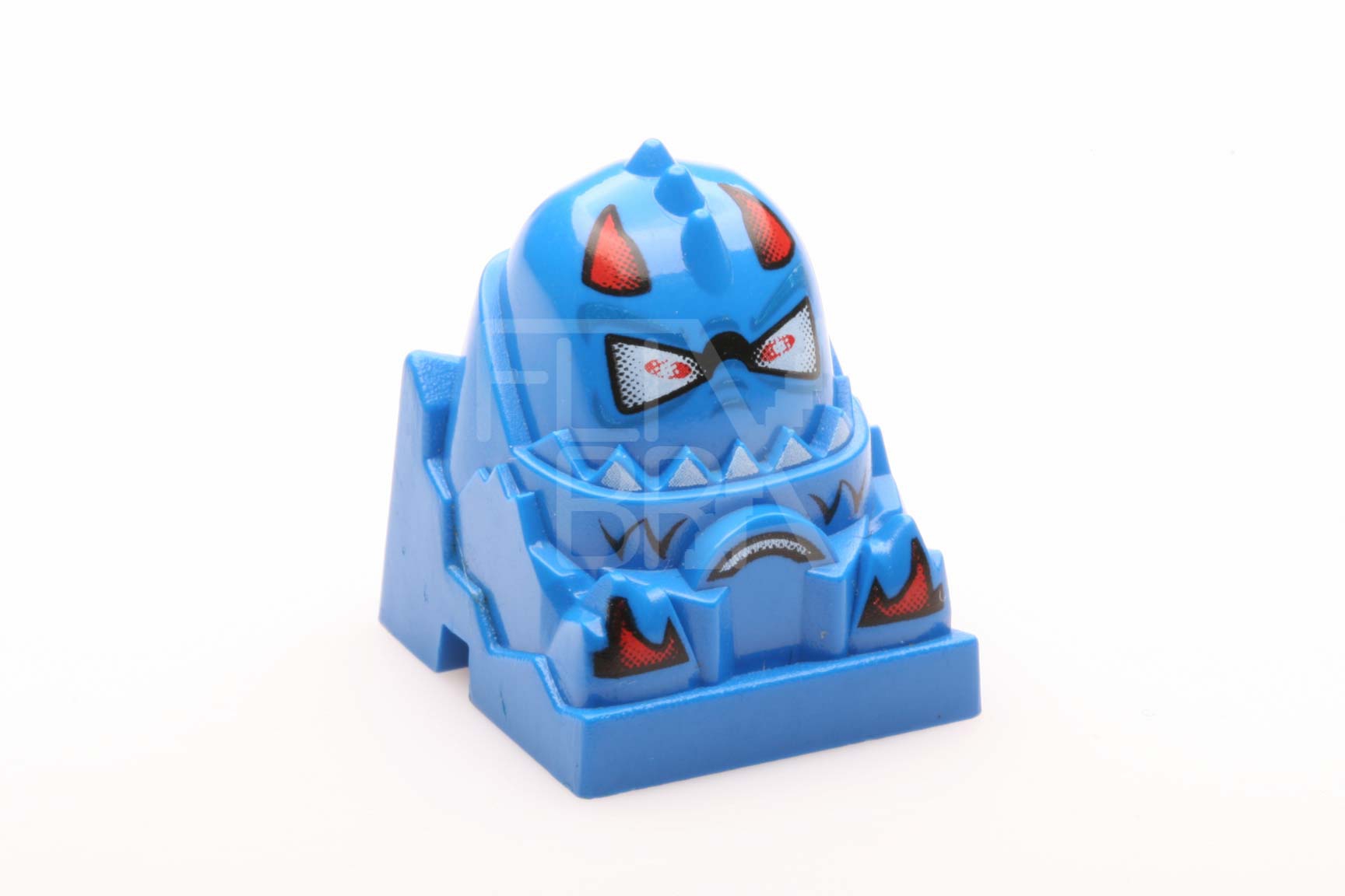 2x2 Figur / Fahrer Racer runder Kopf blau