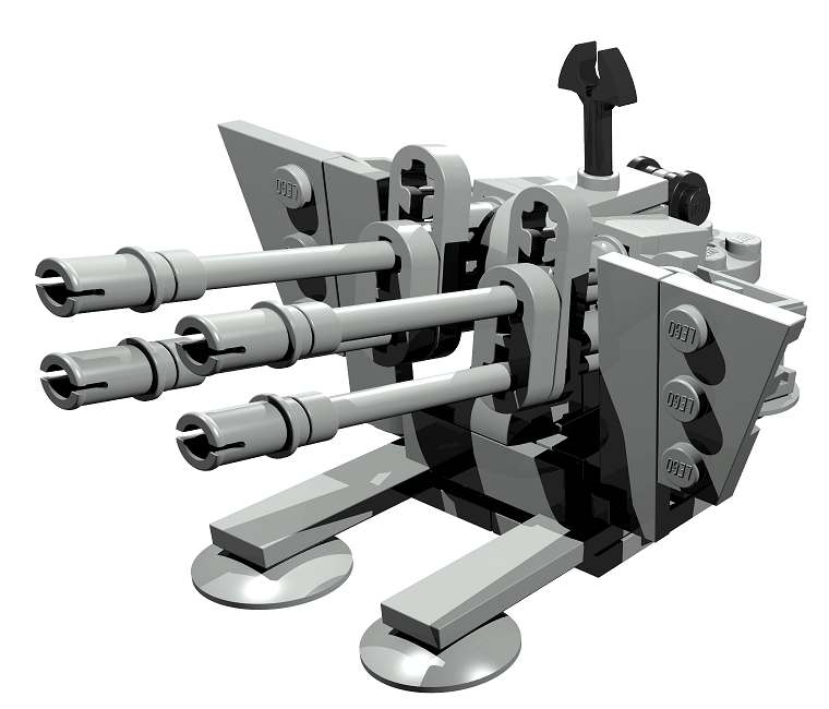 Bauanleitung für 2 m Vierlingsflak (WW2) 