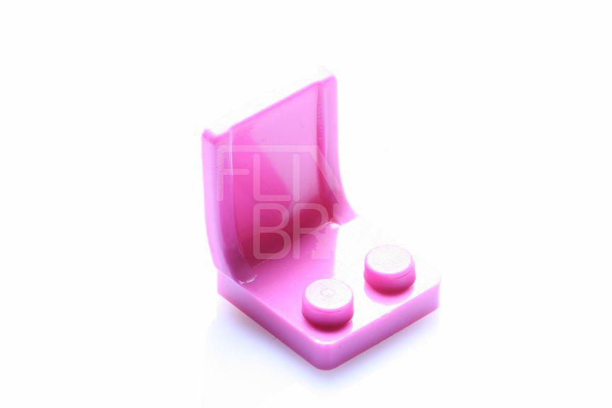 2x2x2 Minifigur Sitz  knallpink