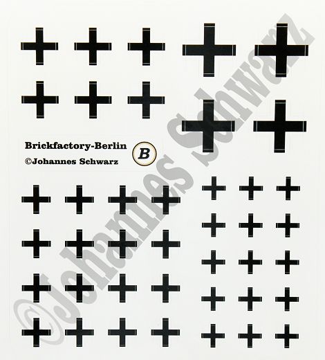 WWII Stickerbogen V für Lego-Steine