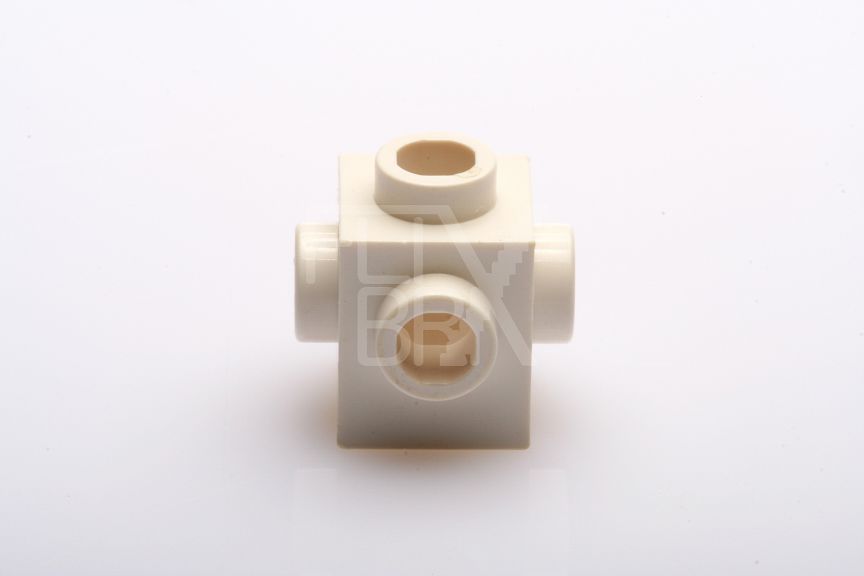 1x1 modifizierter Stein mit 4 Noppen weiß