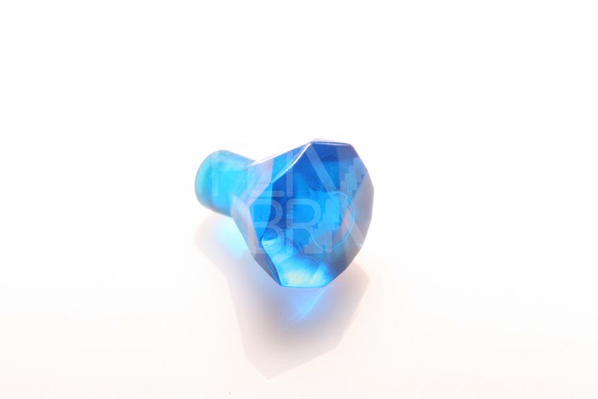 1x1 Diamant transparent-blau