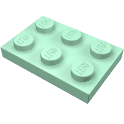 2x3 Platte mintgrün