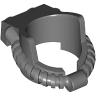 Minifigur Helm Sauerstoffhelm mit Rauchschutz altdunkelgrau