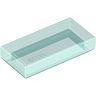 1x2 Fliese transparent-hellblau
