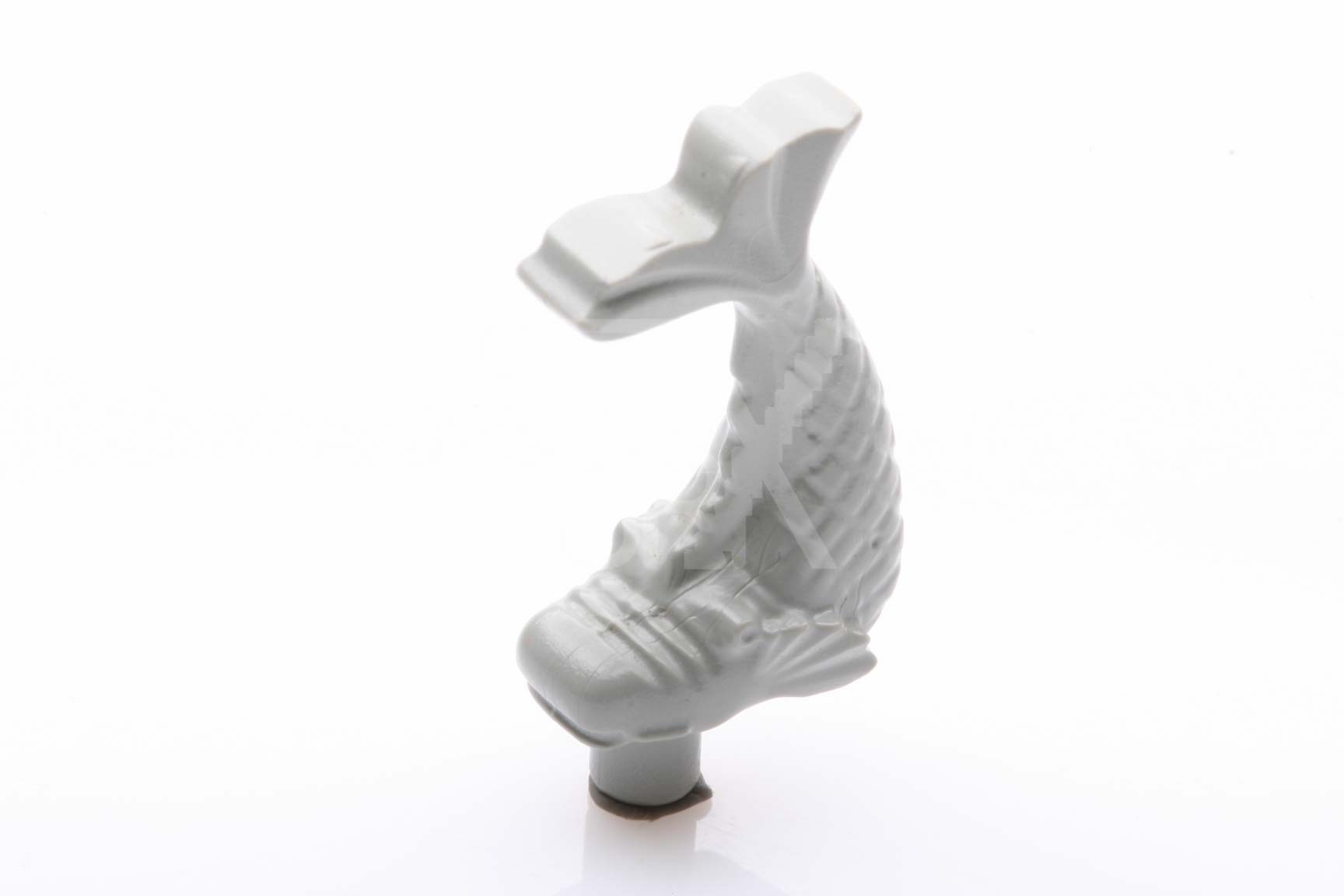 Mini Fisch ornamental verzierung althellgrau