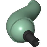 Dinosaurier Schwanz mit Pin sandblau