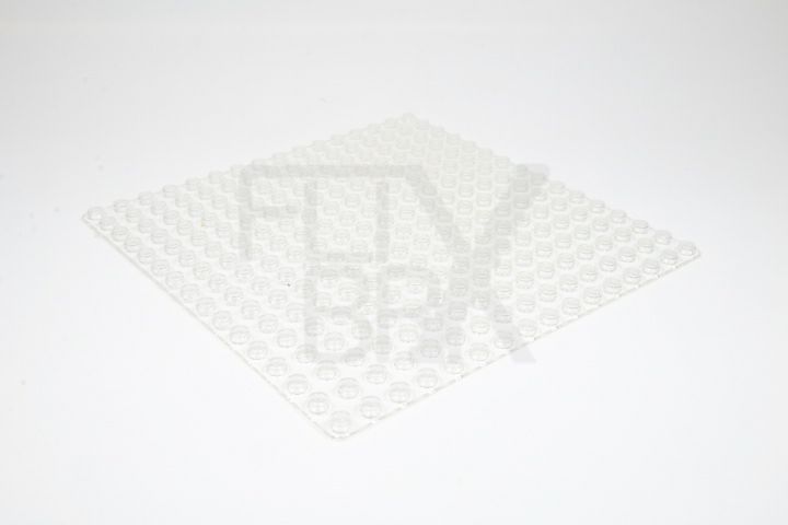 16x16 Grundplatte transparent-weiß