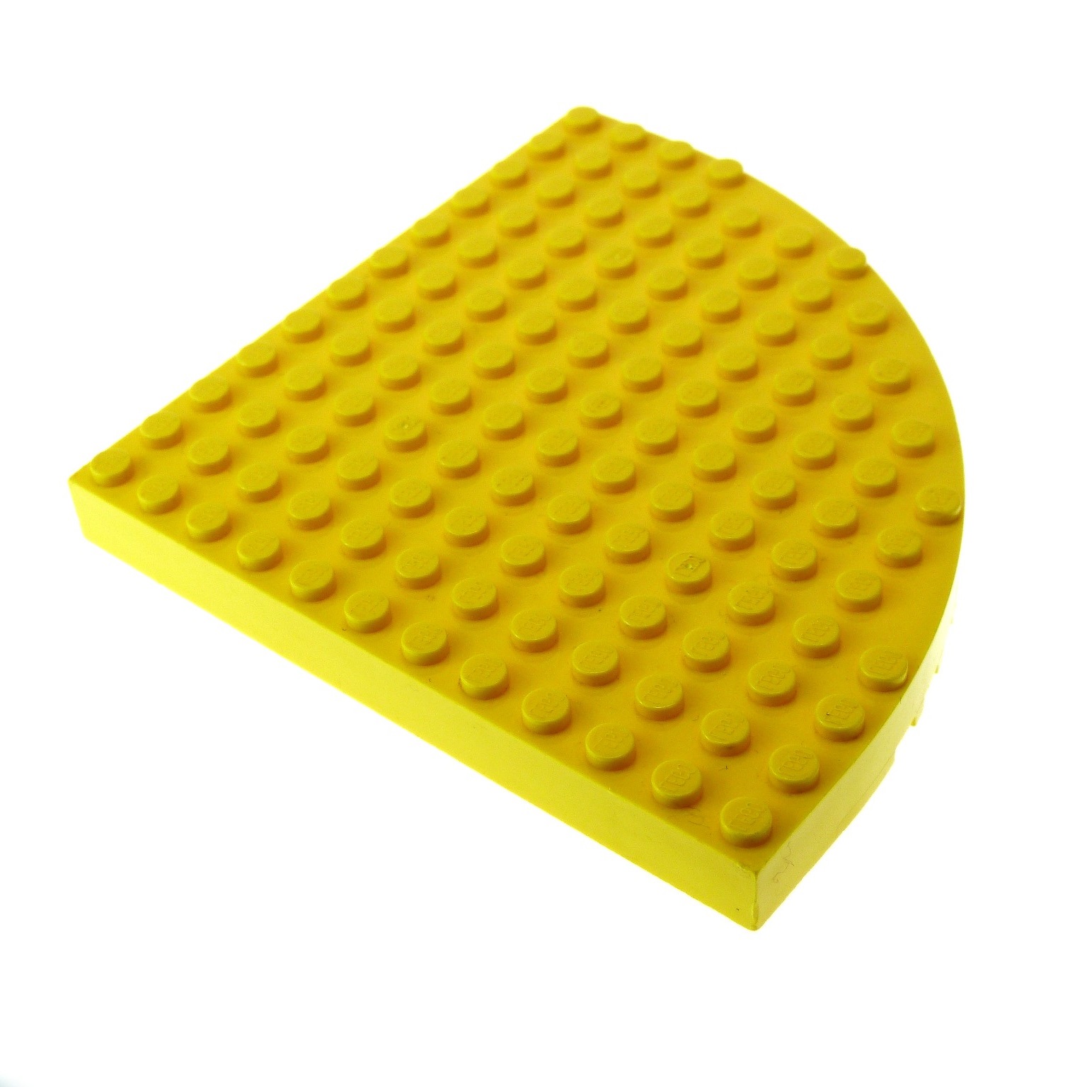 12x12 Eckstein / Eckplatte mit Bogen gelb