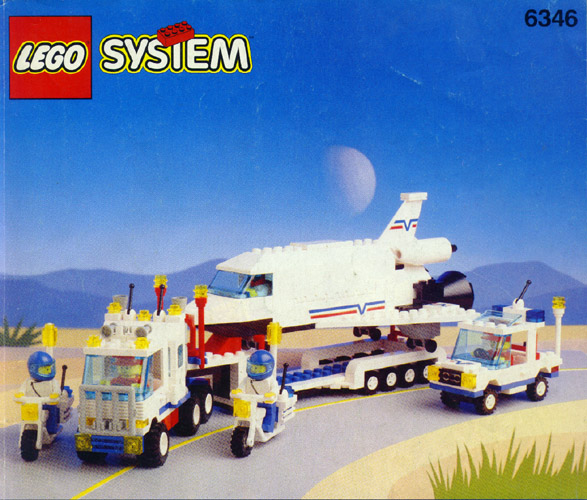 -BK- LEGO® System Set 6346 Space Shuttle/Transporter mit Rakete