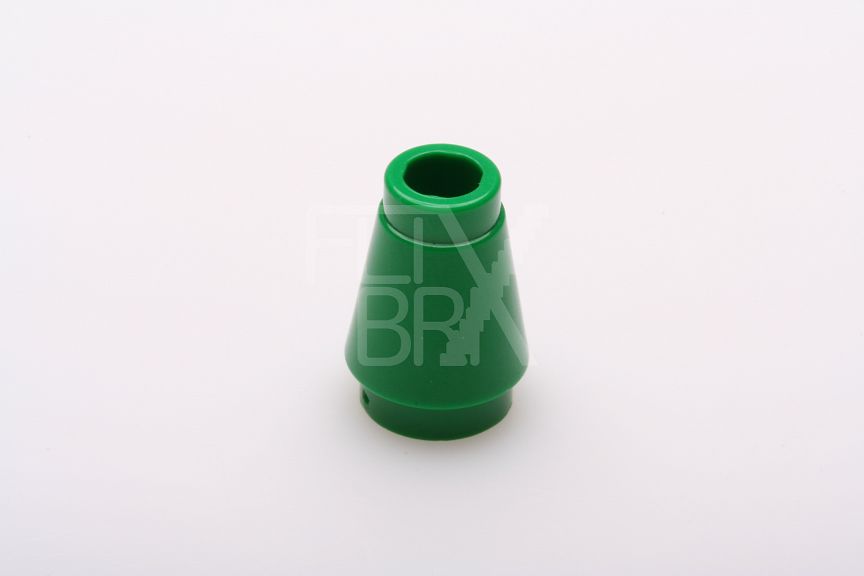 1x1 Kegel mit Rand/Nut grün