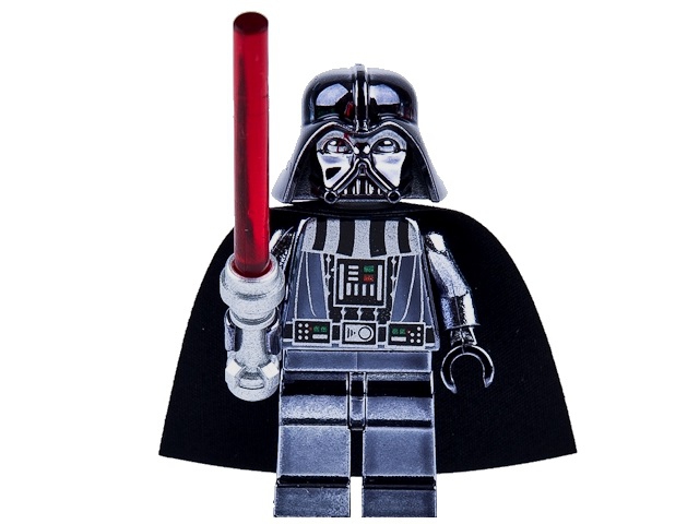 LEGO Star Wars Minifigur - Darth Vader, chrome black (2009) Chrom-Schwarz 