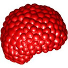 Minifigur Haare Afro Locken Clown rot