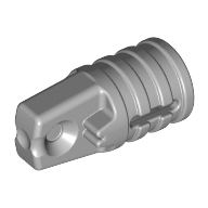 1x2 Gelenk / Scharnier mit 1 Finger und Achsloch neuhellgrau