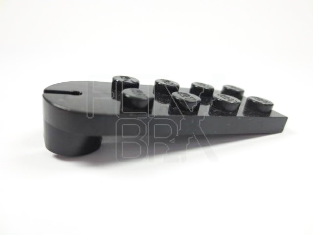 2x5 Platte modifiziert mit Ball-Halter schwarz