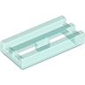 1x2 Gitterfliese Grille transparent-hellblau
