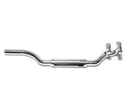 Fahrzeug Auspuff 11L links chrom-silber