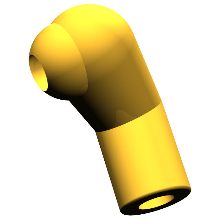 Minifigur Arm links chrom-gold