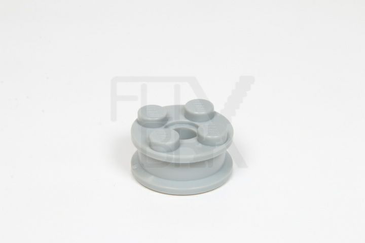 2x2 Felge mit 4 Noppen und Pin-Loch  althellgrau