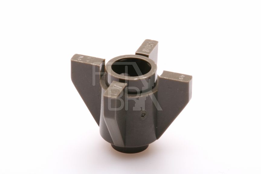 1x1 Rundstein/Rakete mit Flossen altdunkelgrau