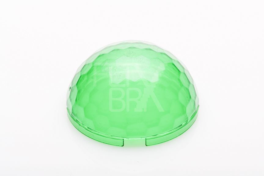 4x4 Kuppel/Insektenauge Ø31,84 transparent-grün