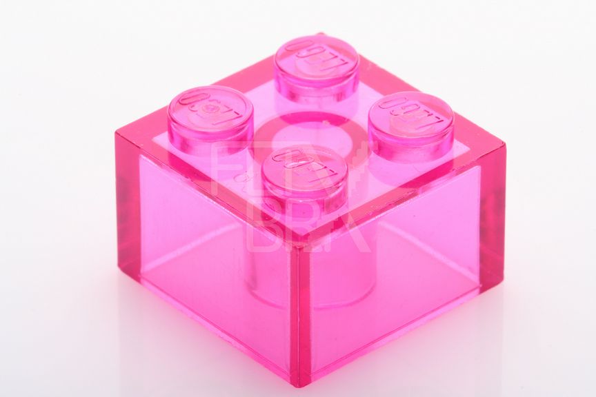 2x2 Stein transparent-pink