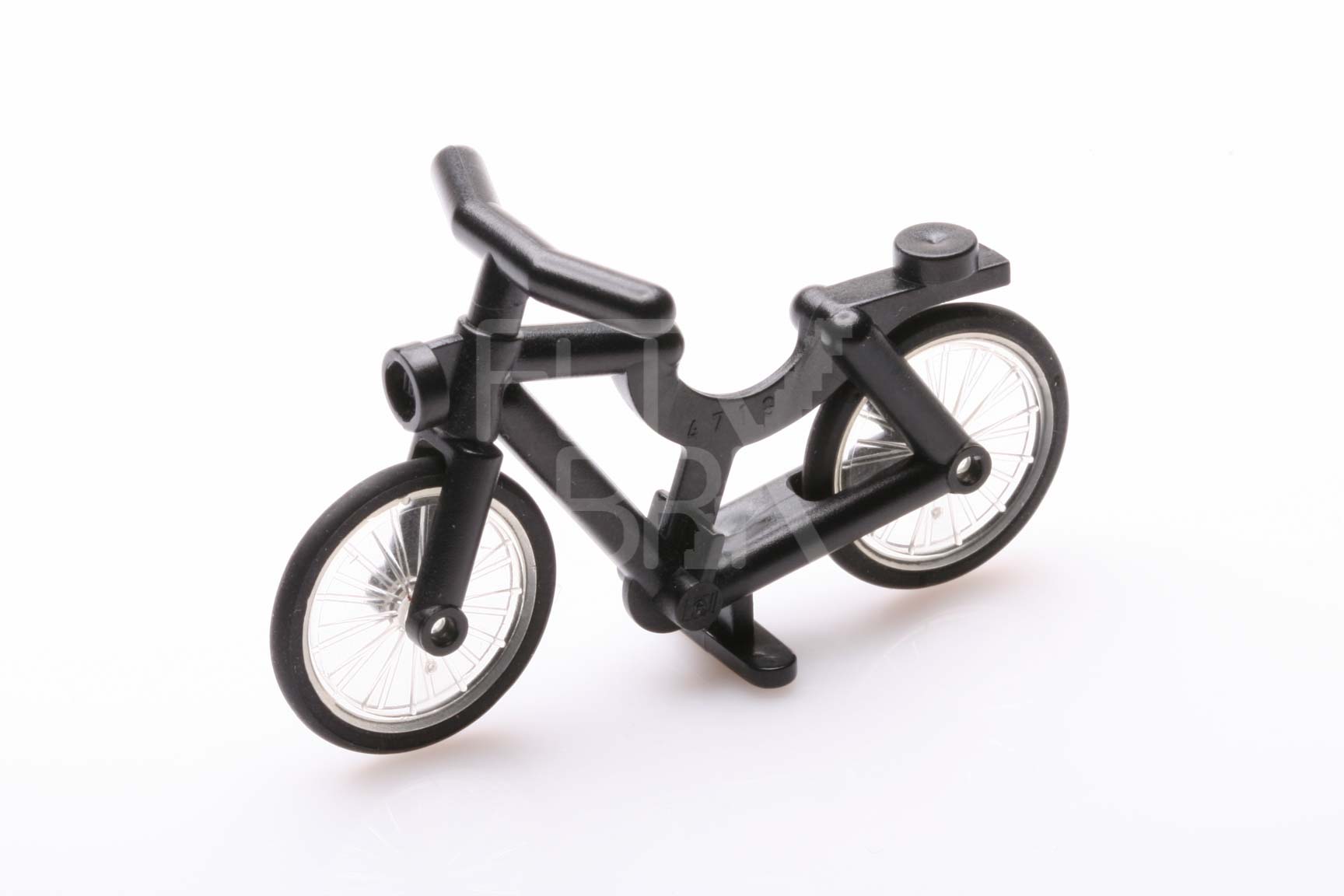 Minifigur Fahrrad mit Räder schwarz
