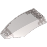 10x6x2 Windschutzscheibe gebogen transparent-schwarz