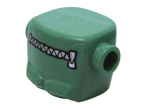 Minifigur Kopf / Haare für Frankenstein Monster hrf001 sandgrün