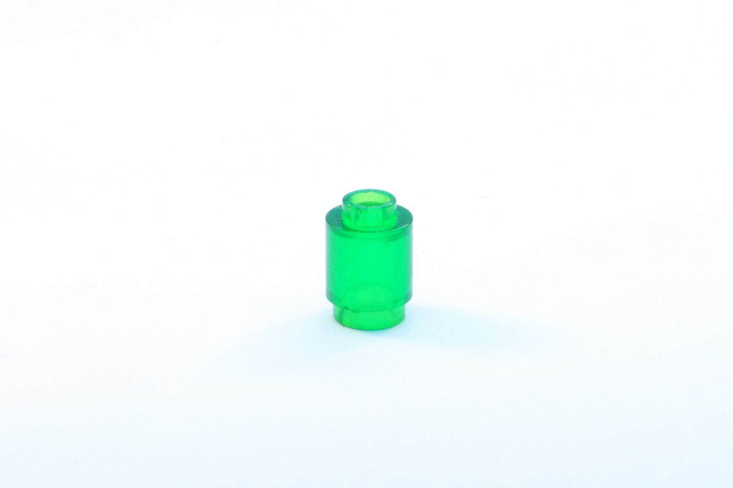 1x1 Rundstein transparent-grün