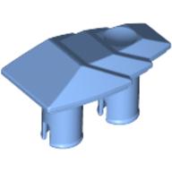 1x2 Fahrzeug Verkleidung / Panzerung mit 2 Pins mittelblau