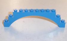 1x12x3 Bogenstein mit Stufen mittelblau