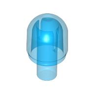 1x1 Lichtkappe / Leuchte rund mit Stab transparent-blau