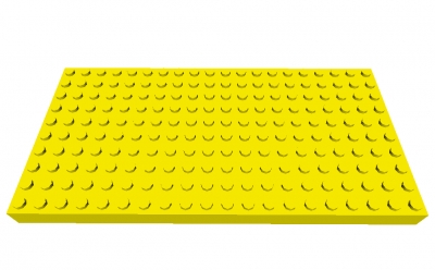 10x20 Stein / Platte  gelb