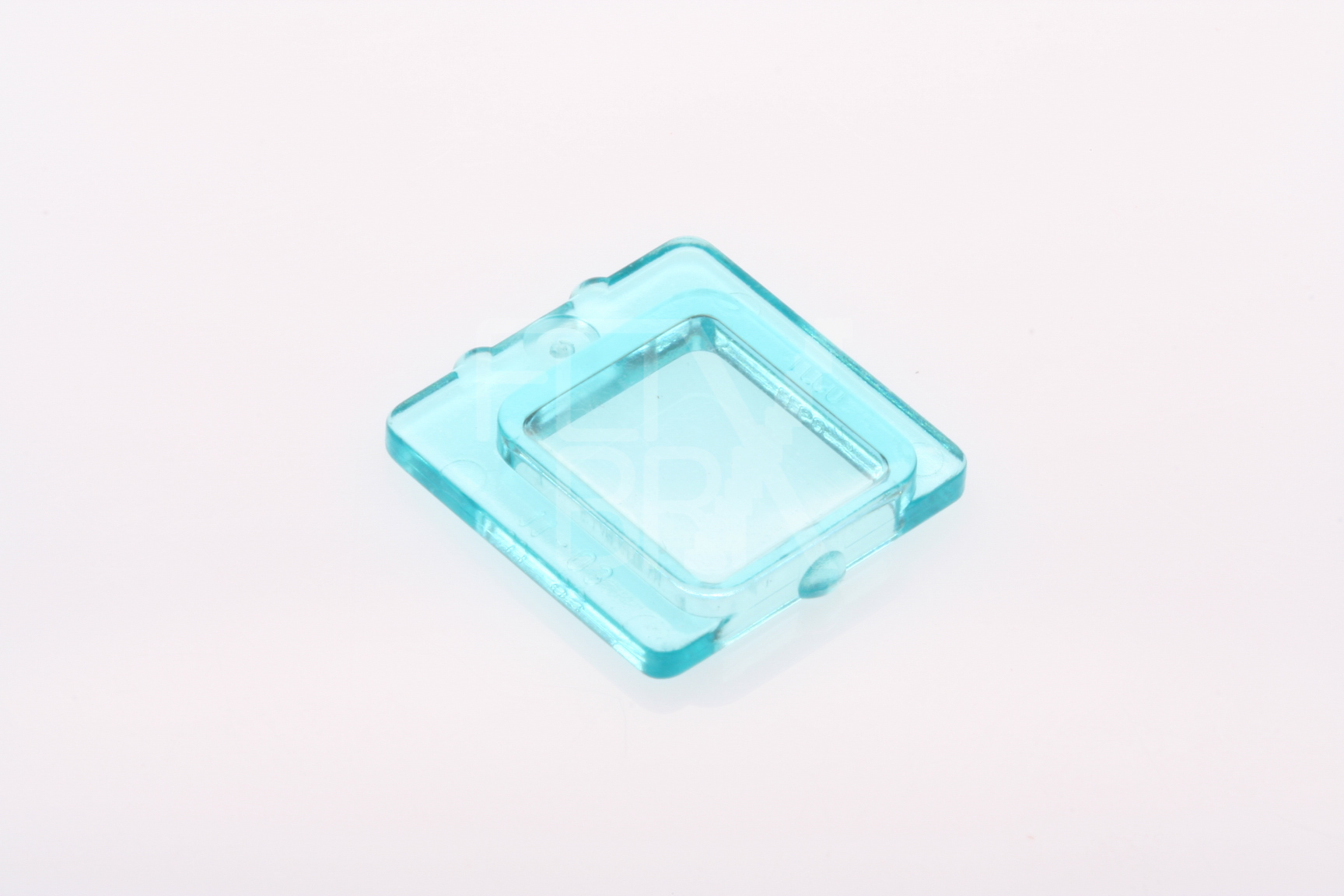 1x2x2 Fensterscheibe / fensterglas für Flugzeugfenster transparent-hellblau