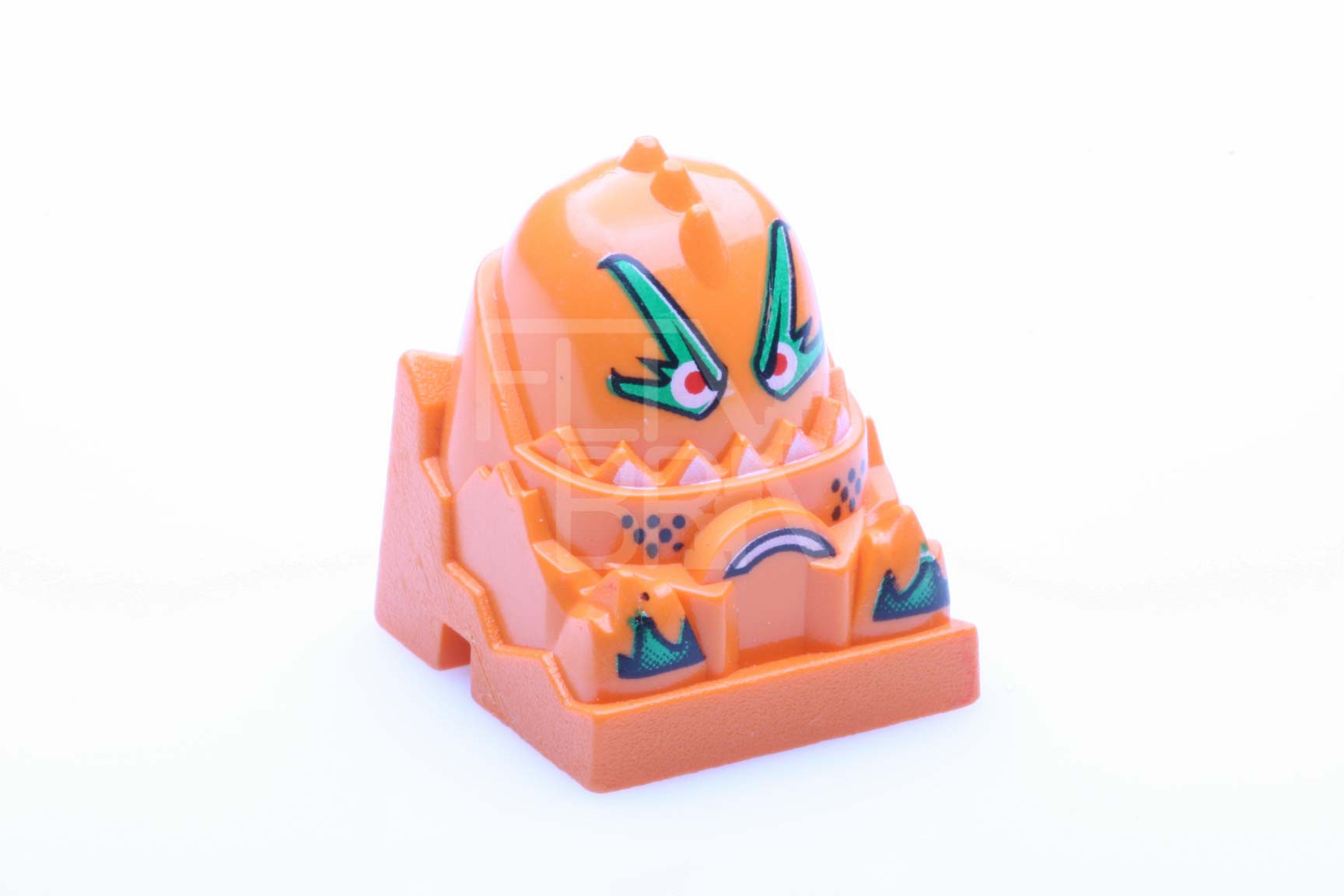 2x2 Figur / Fahrer Racer runder Kopf orange