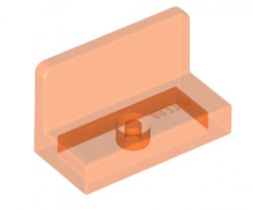 1X2X1 Modifizierte Fliese/Wandelement transparent-neonorange