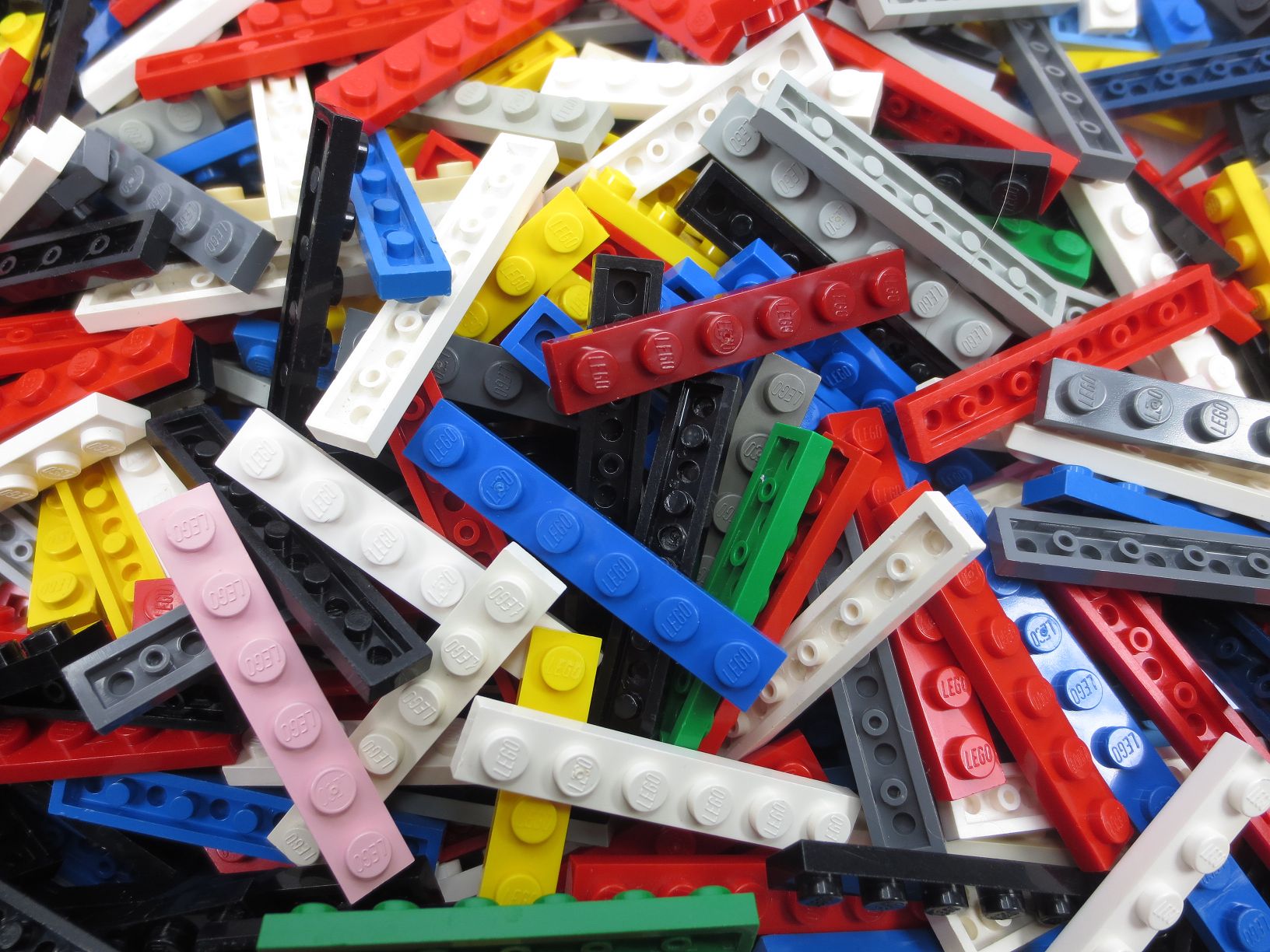 200 LEGO® Platten 1x6 verschiedene Farben 