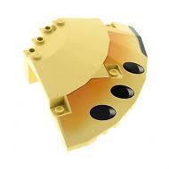 10x10x2 UFO Viertel 1/4 Paneel mit Star Wars Aufdruck 7155 rechts beige