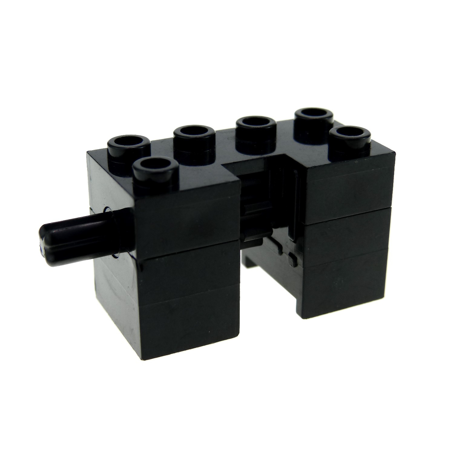 Aufzugsantrieb mit Zahnrad un Achsloch komplett schwarz