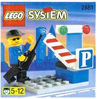 LEGO® Classic Town City Traffic Set 2881 Parking Gate Attendant 