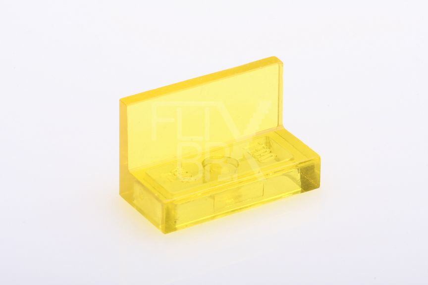 1x2x1 Modifizierte Fliese/Wandelement transparent-gelb